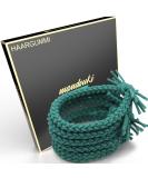 Mandouki Hair Tie (6 pieces) - Elegant braided hair ties: Ultimate hold and durability for women and girls Turquoise - Buy Online on GoSupps.com