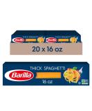 Barilla Thick Spaghetti Pasta 16 oz. Box (Pack of 20) - Non-GMO Durum Wheat Semolina Pasta - Italy's #1 Brand - Kosher Certified - Buy Online on GoSupps.com