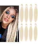 LDMY Pre-Stretched Braiding Hair Extensions - 8pcs Pack 613# Blonde 15 | Premium Quality for Stylish Braids - Buy Online on GoSupps.com