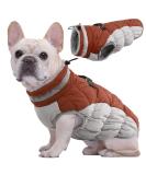 Kuoser Waterproof Dog Coat - Warm Winter Jacket for Small & Medium Dogs | Cozy Fleece-Lined Reflective Vest in XS Brown - Buy Online on GoSupps.com