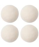 Organic XL Wool Dryer Balls - 4 Pack Natural Fabric Softener for Wrinkle-Free Clothing - Baby Safe & Energy Saving - Buy Online on GoSupps.com