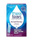TheraTears Eye Drops for Dry Eyes - Preservative Free Lubricant Eyedrops 32 Count Single-Use Vials | International Shipping Available - Buy Online on GoSupps.com