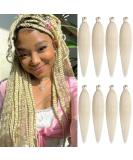 Leeven 8 Packs Blonde Pre Stretched Braiding Hair Extensions for Box Braids Yaki Straight EZ Braiding Hair Pre Stretched Crochet Braiding Hair Extension /16 Inch 613# 16 Inch (Pack of 8) 613# - Buy Online on GoSupps.com