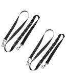 Harrison Howard Side Reins with Snap Hooks Easy Adjust Durable Training Product Pair Black - Buy Online on GoSupps.com