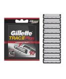 Gillette TRAC II Plus Mens Razor Blade Refills, 10 Count, Delivers a Clean, Close Shave - Buy Online on GoSupps.com