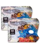 Disposable Palette Paper Pad | 50 Sheets 9x12 Inch 80GSM | For Oil, Acrylic, Watercolors, Gouache | Bleed-Proof White Mixing Sheets | Ideal for Artists | 2 Pack - Buy Online on GoSupps.com