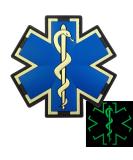 Glow-in-the-Dark EMS EMT Medic Paramedic Morale Patch | Tactical PVC 3D Fastener - Buy Online on GoSupps.com