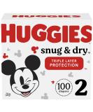 Huggies Snug & Dry Baby Diapers Size 2 (100 Count) - 12-18 lbs - NEW - Buy Online on GoSupps.com