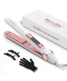Terviiix 1 Inch Flat Iron Hair Straightener - Negative Ionic Ceramic Adjustable Temp 330 -430 Fast Heat Up Dual Voltage Auto-Off - Buy Online on GoSupps.com