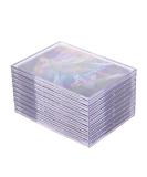 Qesonoo Top Loader Card Sleeves 10 Pack - Clear Acrylic Protectors for Trading Cards with 2 Display Stands - Baseball Sports Card Holder Case - White - Buy Online on GoSupps.com