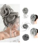 Fulang Hair 5-Pack Rubber Band Hair Parts - Wavy Bun Hair Extensions for Women | Messy Updos & Artificial Hair Ties (1b/171t60#) - Buy Online on GoSupps.com