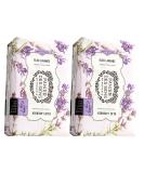Panier des Sens Lavender Shea Butter Natural Bar Soap - Made in France - 95% Natural - 2 Bars x 7oz/200g - Blue Lavender Scent - Buy Online on GoSupps.com