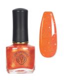 Glitter Nail Polish - Orange Pearl Nail Polish - Shimmer Holographic Mermaid Nail Polish - Pearlescent Shell Glitter Orange Nail Varnish - Quick Dry Glimmer Nail Art Varnish All Seasons Nail Polish - Buy Online on GoSupps.com