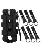 Eeekit tactical bottle holder and 6 nylon water bottles buckle holder backpack bottle holder belt wide -adjustable moll water bottle pocket water bottle holder for outdoor activities - Buy Online on GoSupps.com