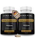 High-Dose Shilajit Capsules 1000mg - 120 Vegan Capsules - Natural Mumijo Extract - Mineral Rich Humic Acid & Fulvic Acid - International Shipping Available - Buy Online on GoSupps.com