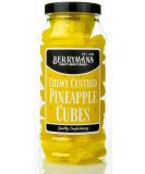 Chewy Pineapple Cubes Cola Cubes Gift Jar by Berrymans Sweet Shop | Retro Sweets with Classic Flavors - Buy Online on GoSupps.com