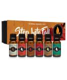 Fall Gift Set: 6 Premium Fragrance Oils - Almond Coconut Milk, Fire Amber, Sexy Cinnamon Clove, Reindeer Retreat, Warmth of The Holidays, Tobacco Vanilla - Buy Online on GoSupps.com