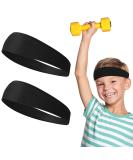 Buy Elastic Hair Bands for Men & Kids - Slipproof Sports Headbands for Yoga & Football | 2-Piece Set - Buy Online on GoSupps.com
