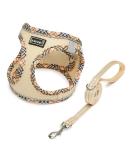 Doramio Dog Harness for Small Dogs | Reflective & Breathable Step-In Leash | Anti-Train Safety Dishes for Dogs & Cats - Beige XL - Buy Online on GoSupps.com