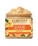 Granulated Natural Apricot Scrub | Exfoliating Face & Body Cleanser with Jojoba Oil & Vitamin E | Tightens Skin & Removes Dead Skin Cells - Buy Online on GoSupps.com