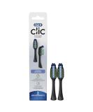 Oral-B Clic Toothbrush Replacement Brush Heads - Whitening Black (2 Count) - Buy Online on GoSupps.com