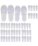 KRISMYA 24 Pairs Spa Slippers - Non-Slip Disposable Closed Toe Slippers for Men and Women | Ideal for Hotel, Home, Guest Use - White - Buy Online on GoSupps.com