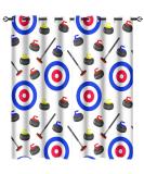 Shop Curling Curtains - Winter Sports Inspired Blackout Panels Thermal Insulated & Noise Reducing - 63" L x 27.5" W - International Shipping Available - Buy Online on GoSupps.com