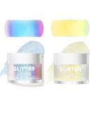 Ktouler Chunky Glitter for Body & Face - Holographic Glitter for Hair Eyes Nails & Lips | Stunning Makeup Sequin in 2 Colors - Buy Online on GoSupps.com