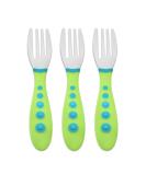 NUK Kiddy Cutlery Green 18+ Months 3 Toddler Forks - Buy Online on GoSupps.com