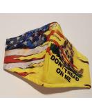 Cloth Mask - Don't Tread on Me | Gabur Cosmetics | Breathable Washable Adjustable Cotton 3-Ply with Pocket | International Shipping - Buy Online on GoSupps.com