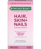 Nature's Bounty Hair Skin & Nails 60 Coated Caplets - Buy Online on GoSupps.com