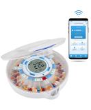 LiveFine Smart WiFi Pill Dispenser | 28-Day Medication Organizer with Locking Key & Adjustable Alarms - Buy Online on GoSupps.com