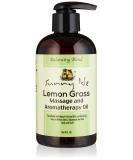 Sunny Isle Lemon Grass Massage Oil - 8oz Aromatherapy Blend for Relaxation & Wellness - Buy Online on GoSupps.com
