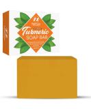 Turmeric Soap Bar for Face & Body - All Natural, Reduces Acne, Fades Scars - 4 Oz - Made in USA - Buy Online on GoSupps.com