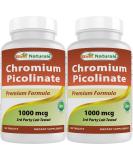 Best Naturals Chromium Picolinate 1000 mcg 120 Tablets (Pack of 2) Unflavored 120 Count (Pack of 2) - Buy Online on GoSupps.com