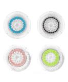 Replacement Facial Cleansing Brush Head , Facial Cleansing Brush Head for Clogged and Enlarged Pores (4 Pack,Mutilcolor) 4 Pack 2 Blue+ 2 Black - Buy Online on GoSupps.com