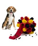 Larimu Sniffing Ball for Dogs - Interactive Snuffle Toy for Small & Medium Pets | Portable Sniffing Car Toys in Black Red & Gold - Buy Online on GoSupps.com