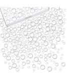 700 Clear Dewdrop Water Droplets Embellishments - Round Resin Beads for DIY Crafts - Scrapbooking Decor with Storage Box - Buy Online on GoSupps.com