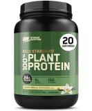 Optimum Nutrition Plant Based Protein Powder - Gluten Free Vegan Formula for Muscle Recovery - Creamy Vanilla Flavor - 20 Servings - Buy Online on GoSupps.com