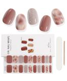 EBANKU 20 PCS Gel Nail Strips Nail Gel Polish Strips Full Wraps Adhesive Gel Nail Stickers with Nail File and Stick(UV/LED Lamp Required) (7) - Buy Online on GoSupps.com