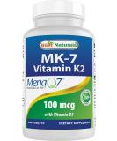Best Naturals Vitamin K2 (MK7) with D3 5000 IU - 180 Tablets for Bone and Heart Health - Buy Online on GoSupps.com