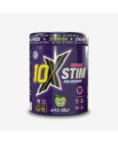 10X Athletic Stim Pre Workout Beta Alanine High Caffeine Creatine Sugar Free Vegan Low Calorie Various Flavours 600g 25/50 Servings (Apple Attack) - Buy Online on GoSupps.com