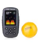 Venterior Portable Rechargeable Fish Finder with Wireless Sonar Sensor - Color LCD Display - Fish Size, Depth, Water Temperature - Bottom Contour Detection - Black - Buy Online on GoSupps.com
