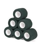 Buy Legal Self-Adhesive Bandage 5cm x 4.5m - 6 Rolls Dark Green | First Aid Dog Wrap Sport Elastic Bandage for Wrist & Feet - Buy Online on GoSupps.com