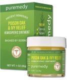 Puremedy Poison Oak & Ivy Relief Treatment - Homeopathic Salve for Skin Itching & Irritation (1oz) - Buy Online on GoSupps.com