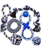 Belcka Dog Rope Toy Set for Large and Medium Dogs - Durable Figure of 8 Chew Toy - Natural Cotton for Stimulation and Teeth Cleaning - Perfect Dog Birthday Gift - Buy Online on GoSupps.com