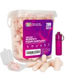 200 Pcs Soft Foam Ear Plugs - Noise Cancelling Slow Rebound Disposable Ear Plugs for Sleeping Snoring Shooting Study & Travel (Pink - Buy Online on GoSupps.com