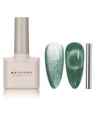 Maychao 15ml Light Green Cat Eye Gel Nail Polish with Magnet - Soak off, Holographic Effect - DIY Nail Art at Home - Buy Online on GoSupps.com
