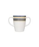 Rosa Lifestyle Two Handled Melamine Mug 400ml - Lightweight Daily Living Aid for Elderly with Tremors, Arthritis & Weak Grip (White) - Buy Online on GoSupps.com