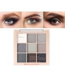 Smokey Black Eyeshadow Palette - 9 Color Glitter Matte Shimmer Cool Tone Smoky Eye Shadow Palette | High Pigment, Waterproof, Long Lasting, Hypoallergenic (01 Black) - Buy Online on GoSupps.com